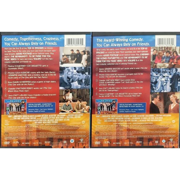 Friends TV Series The Best of Friends, Vol. 1 & 2 DVD bundle - Picture 5 of 6